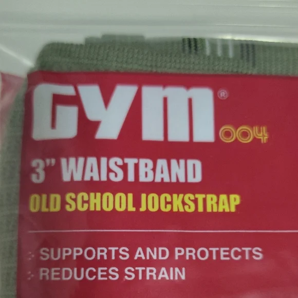 GYM 3" Waistband Jockstrap Olive Green Color 1 Pack Size L - Picture 4 of 7